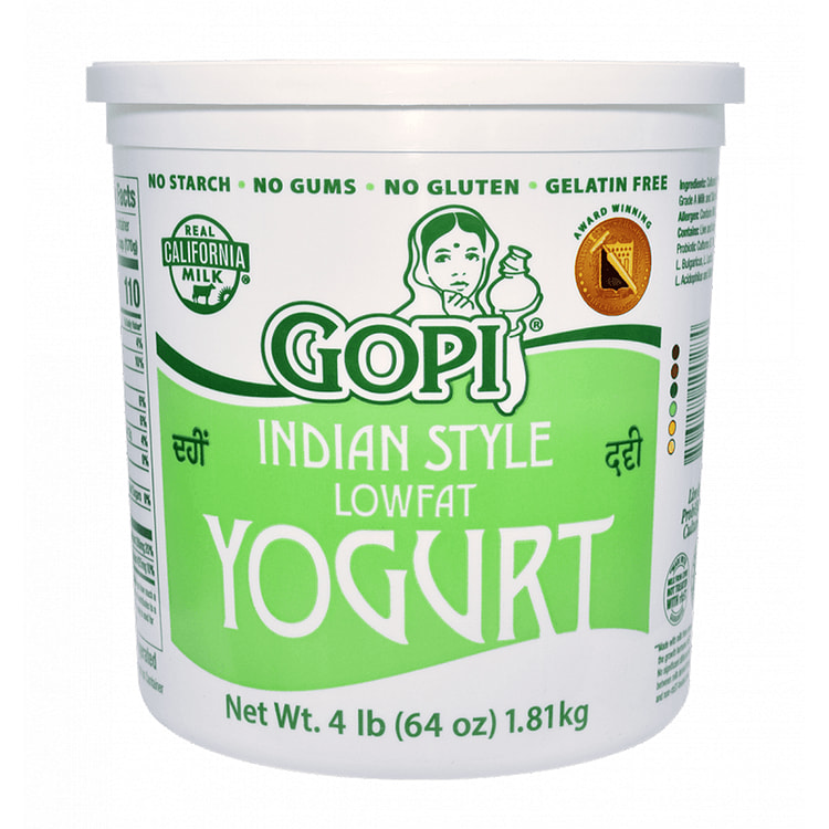 Gopi Yogurt LowFat Plain 64oz 4 磅