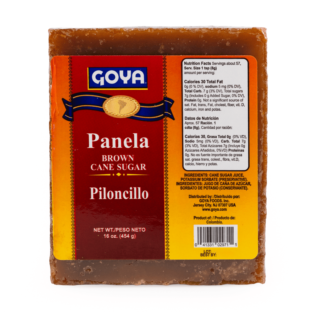 Goya Açúcar Mascavo de Cana em Tablete 1 lb