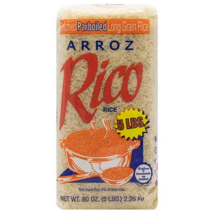 Rico Arroz Precocido Grano Largo 5 libra(s)