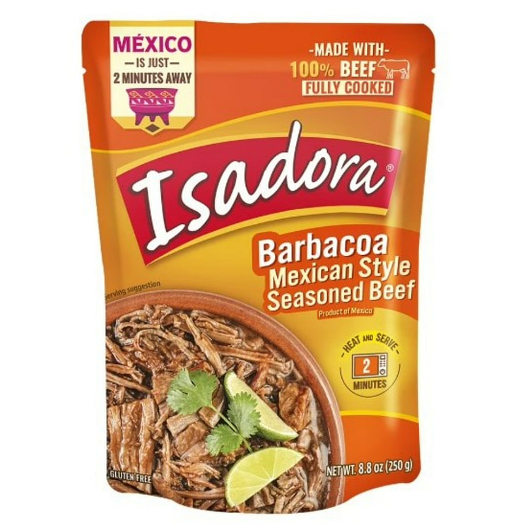 Isadora Barbacoa Mexican Style Seansoned Beef 8.8 oz