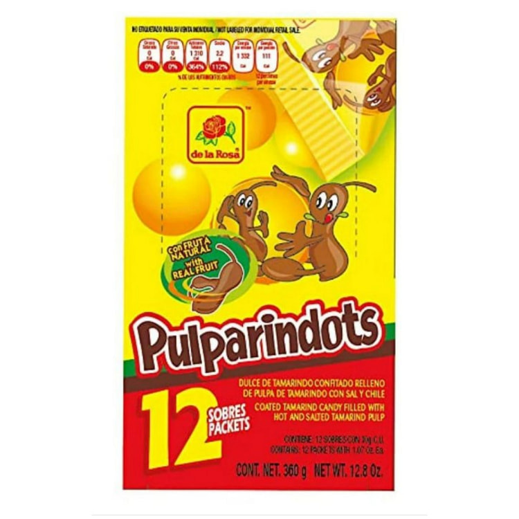 De La Rosa Pulaparindots Tamarind Candy 12 count
