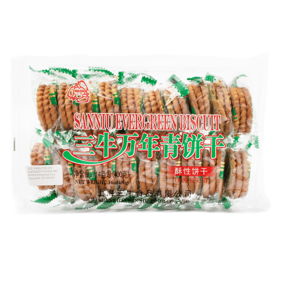 Sanniu Evergreen Biscuits Bag 400 g*20 pack