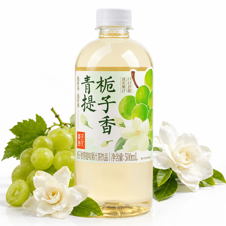 果子熟了 青提栀子香果汁饮料 500 毫升