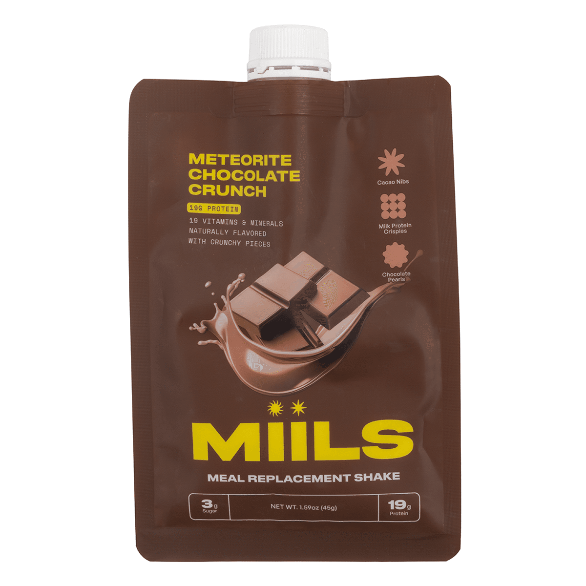 MIILS Meteorite Chocolate Crunch Meal Replacement Shake 45 g