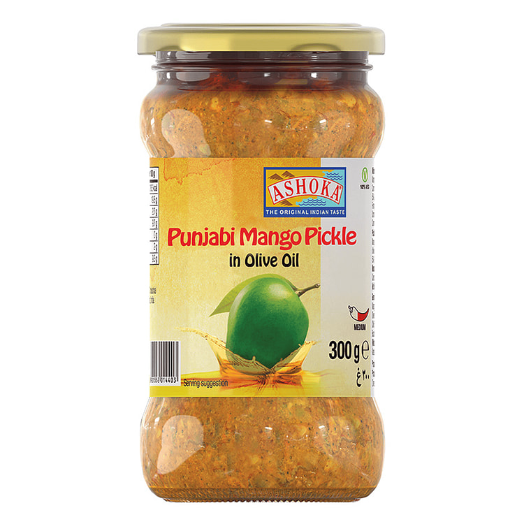 Ashoka Punjabi Mango Pickle in Olive Oil 10.5 oz