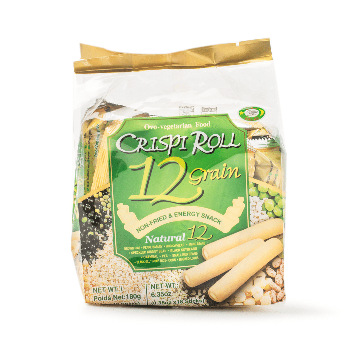 Lanche Energético Não Frito de 12 Grãos Crispi Roll 180 grama(s)