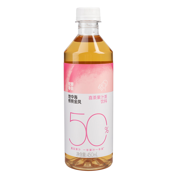 喜茶 浓果茶 桃桃金凤 果汁茶 450 毫升