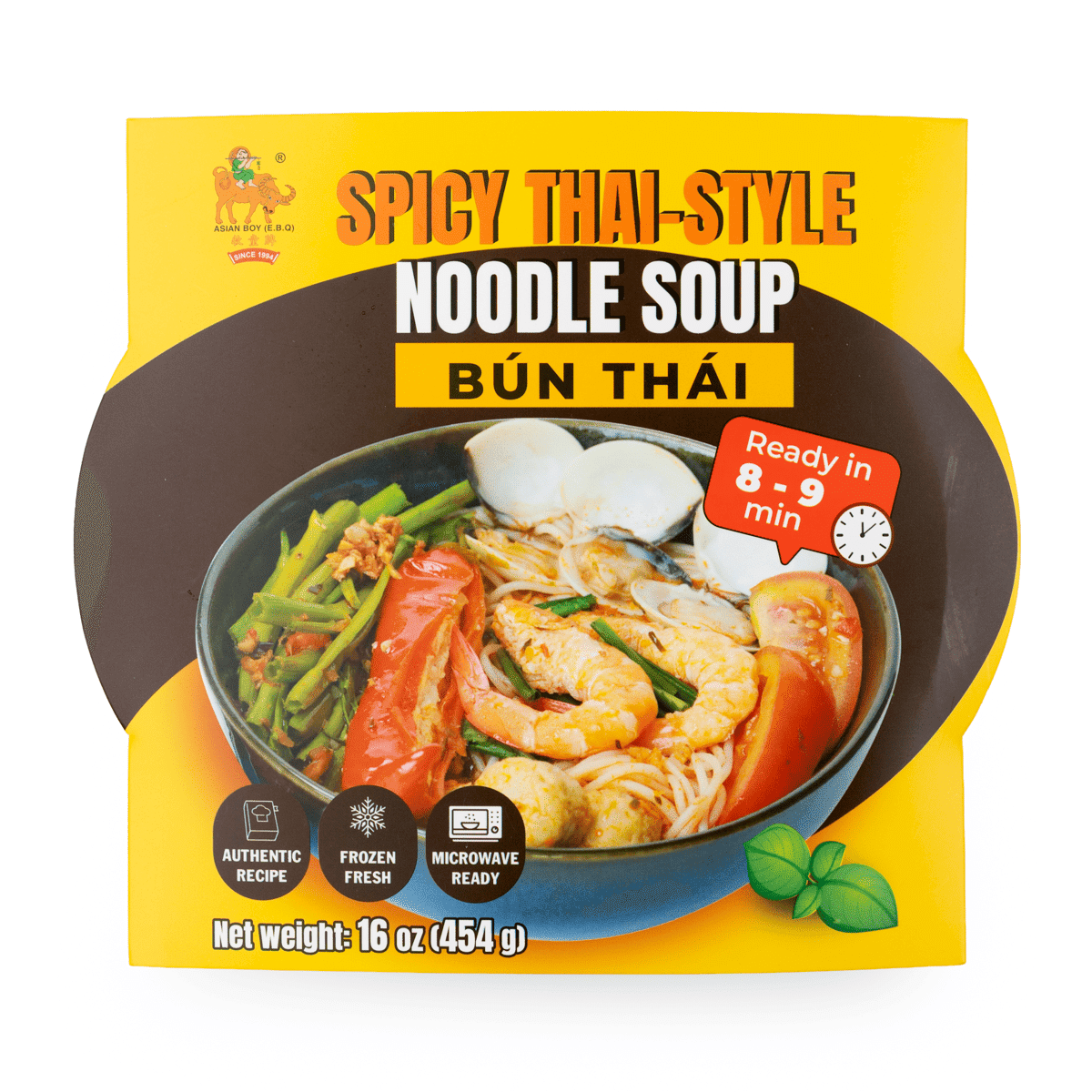 Asian Boy Spicy Thai Noodle Soup, Frozen 454 克