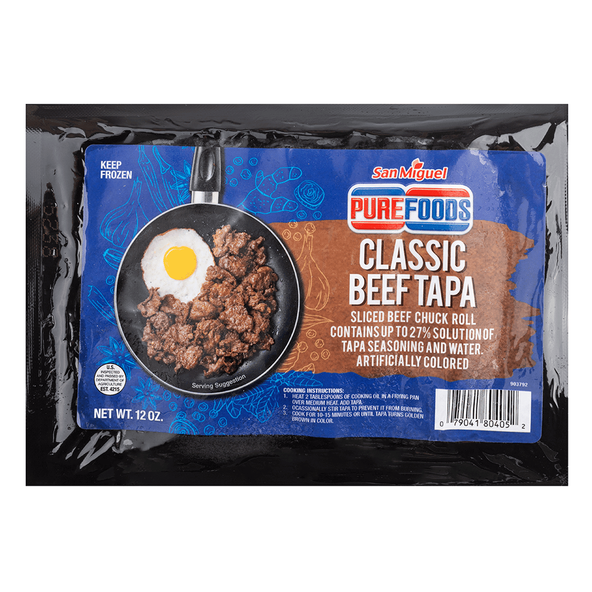 Purefoods Classic Beef Tapa, Frozen 12 oz