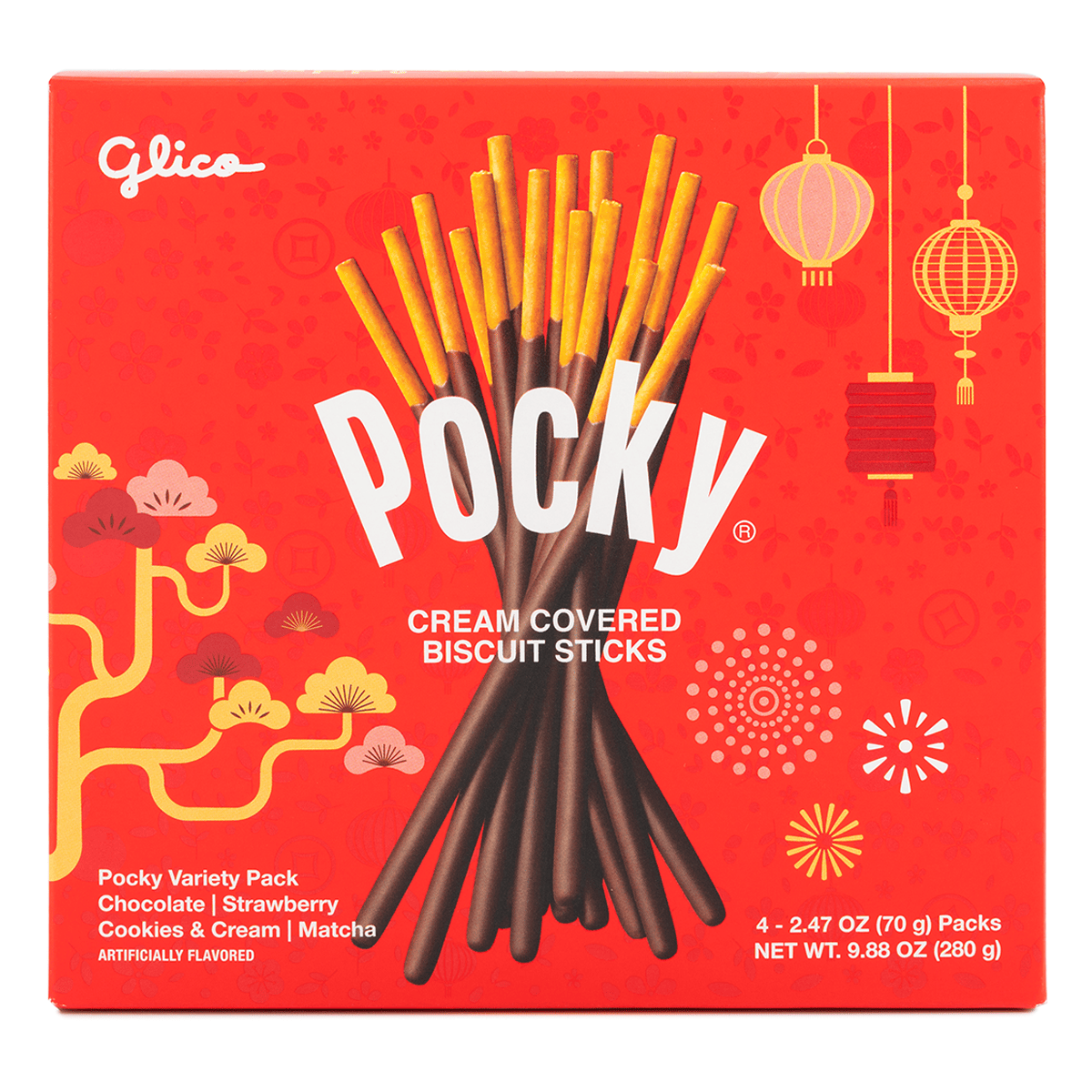 Glico ポッキー 旧正月限定 チョコレート・ストロベリー・クッキー