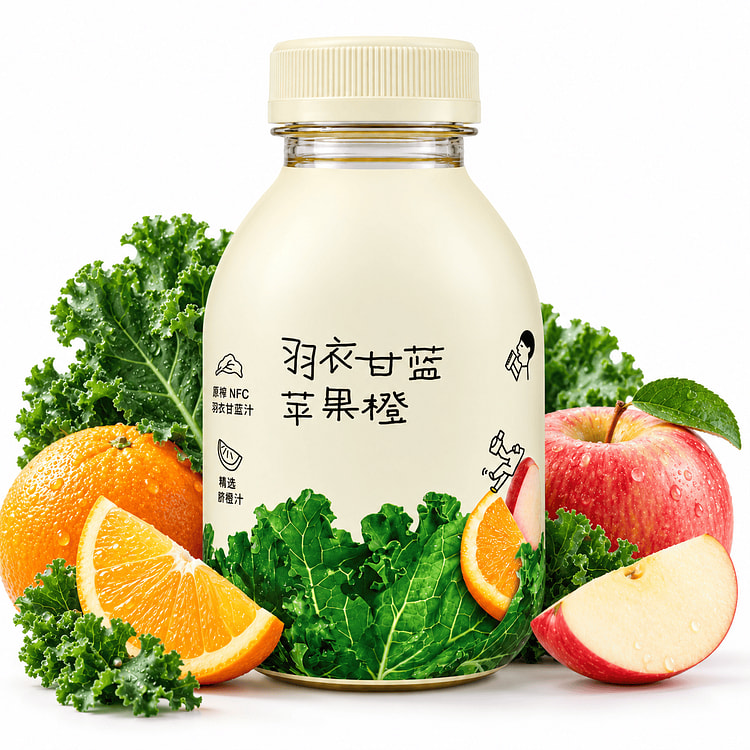 HEYTEA Apple Orange Kale Flavored Drink 350 ml