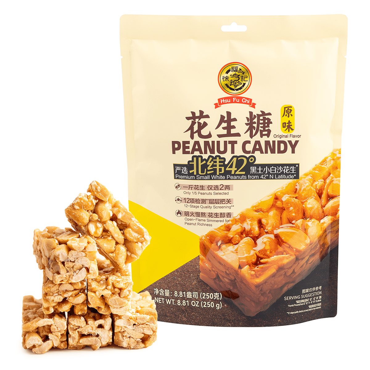徐福記芝麻花生酥袋裝250 克- Weee!