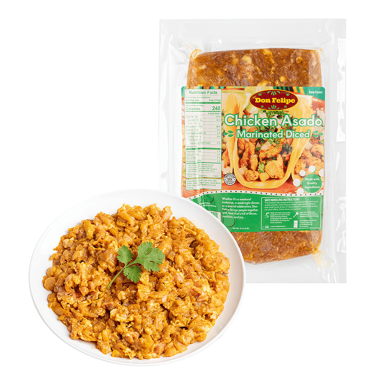Don Felipe Marinated Diced Pollo Asado 2 lb