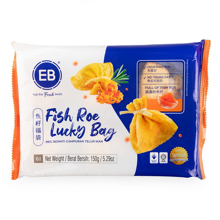 EB Fish Roe Lucky Bag 6pcs, Frozen 150 g