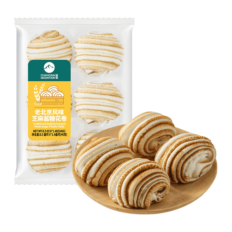 长白山 老北京风味芝麻酱糖花卷 6个 240 克