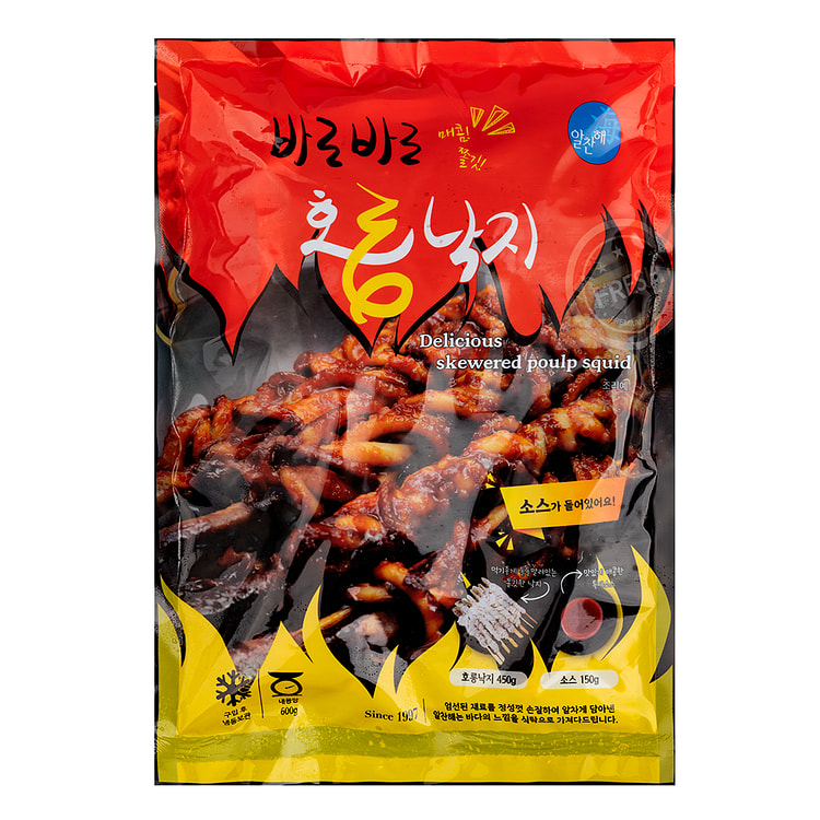 Horong Spicy Skewered Octopus Frozen 600 克