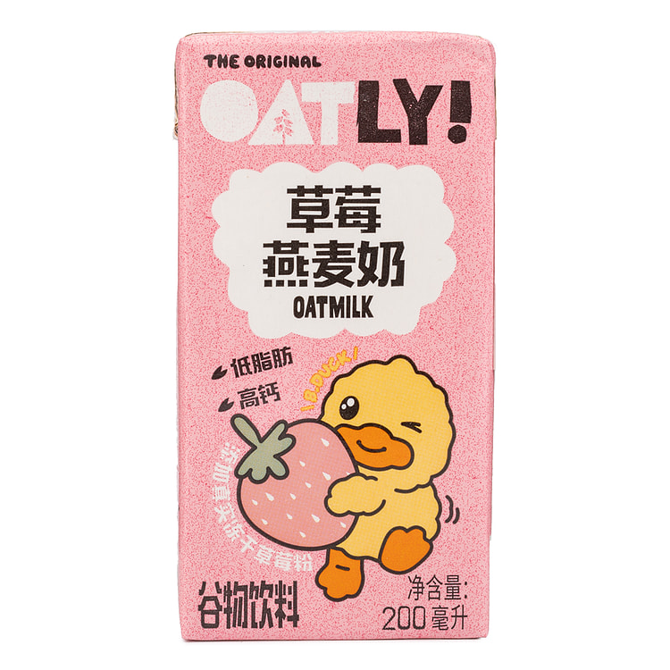 Oatly 草莓味燕麦奶 200 毫升