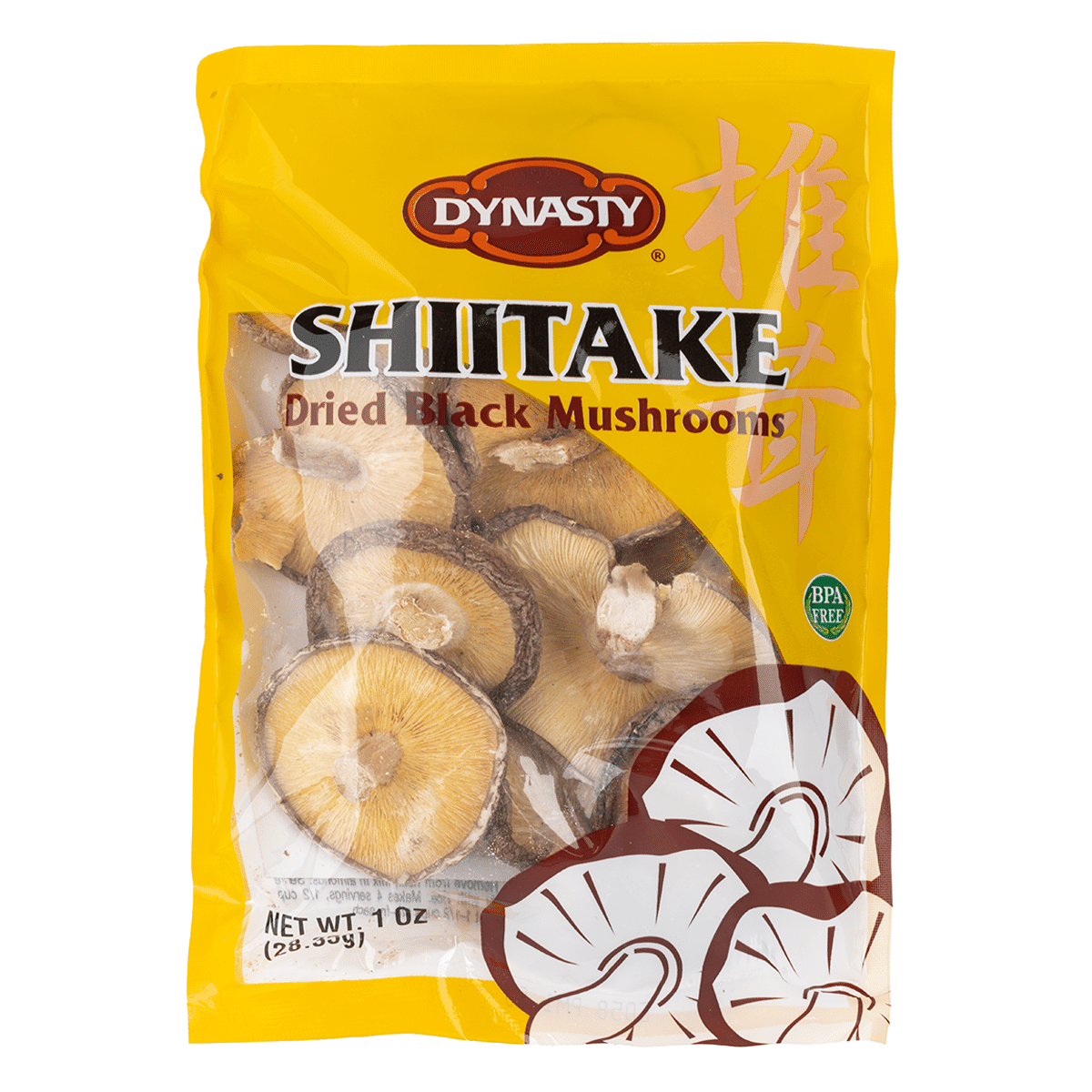 Dynasty Dried Shiitake Mushroom, Whole 1 oz
