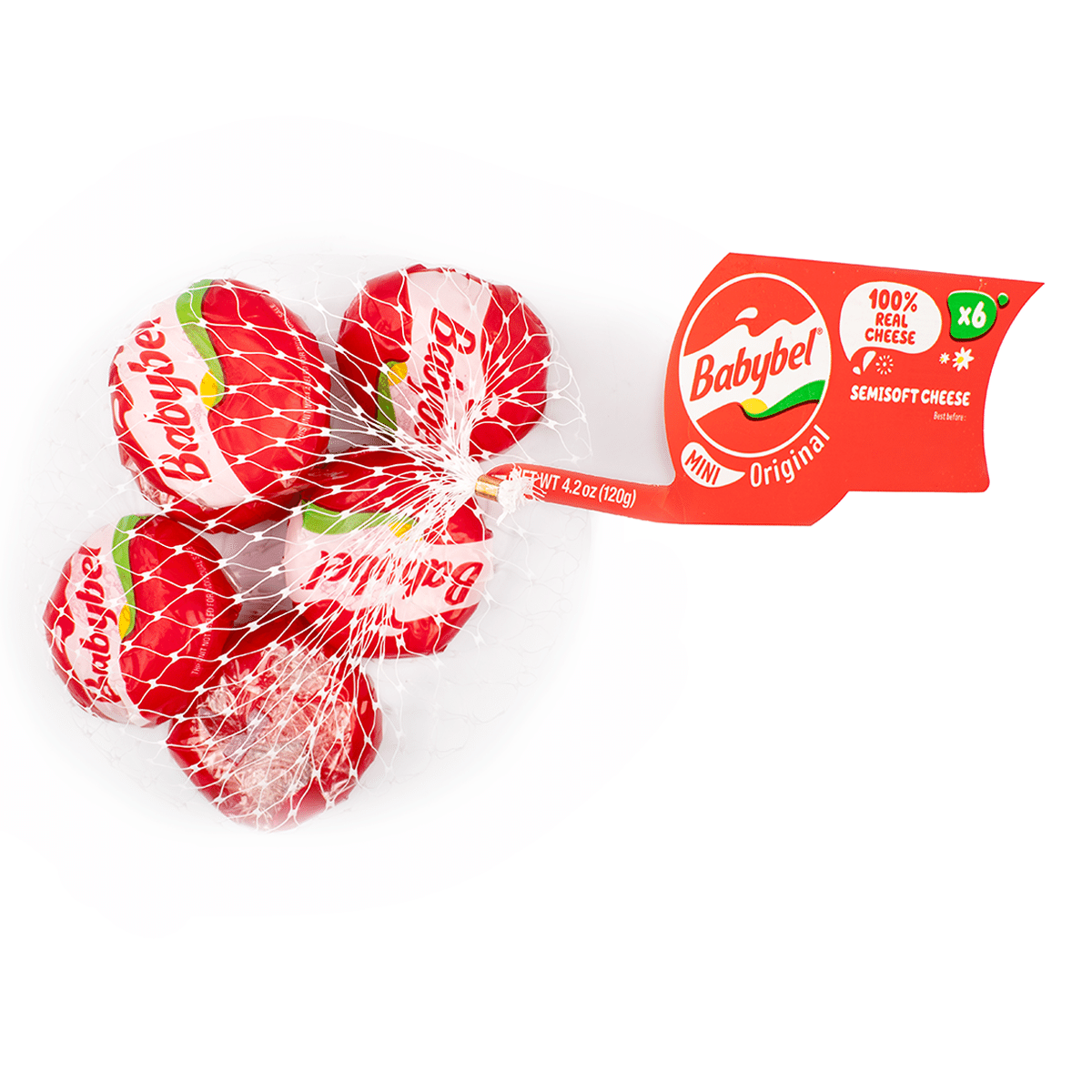 Babybel Original Semi-Soft Cheese 6ct 4.2 oz