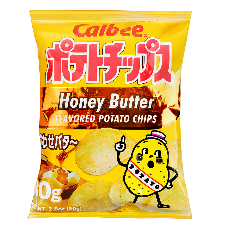 カルビー　ポテトチップス　しあわせバター 80 グラム