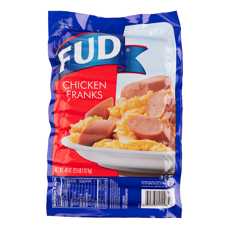 Salchichas de Pollo, Fud 40 onza(s)