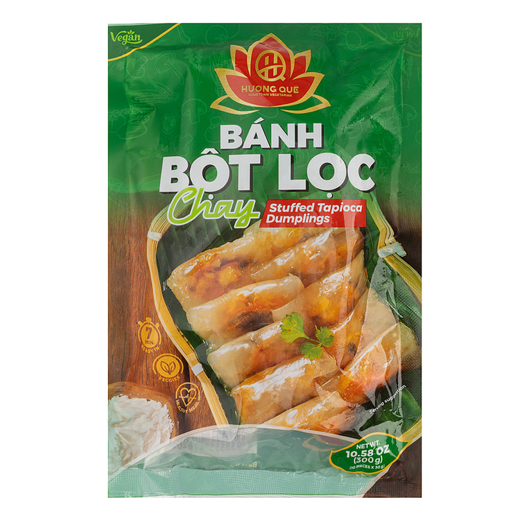 Huong Que Stuffed Vegan Tapioca Dumplings, Frozen 300 克