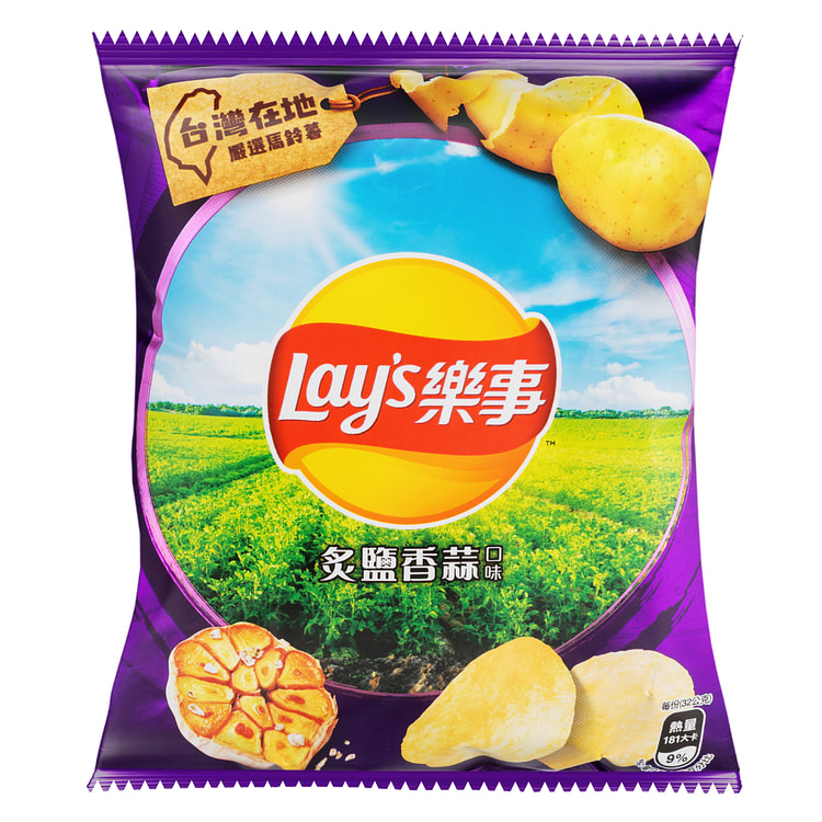 台湾乐事 炙盐香蒜 32 克