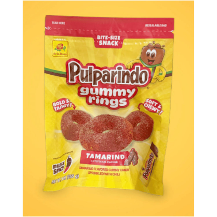 Pulparindo Gummy Rings Tamarind Flavor 9 oz
