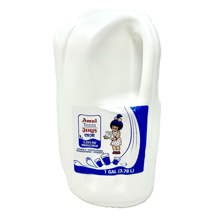 Amul 3.25% Fat Whole Milk 3.78 bottle