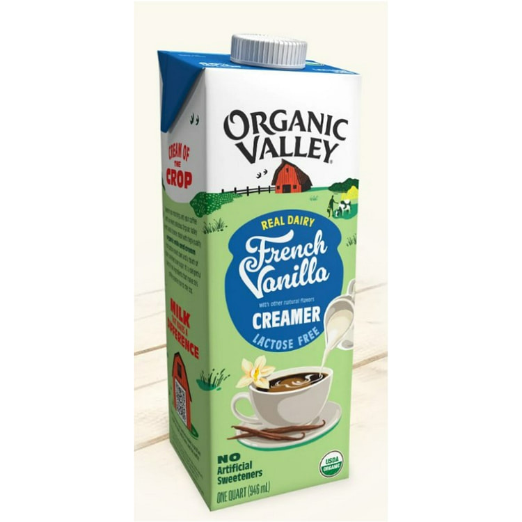 Organic Valley Lactose Free French Vanilla Creamer 32 オンス