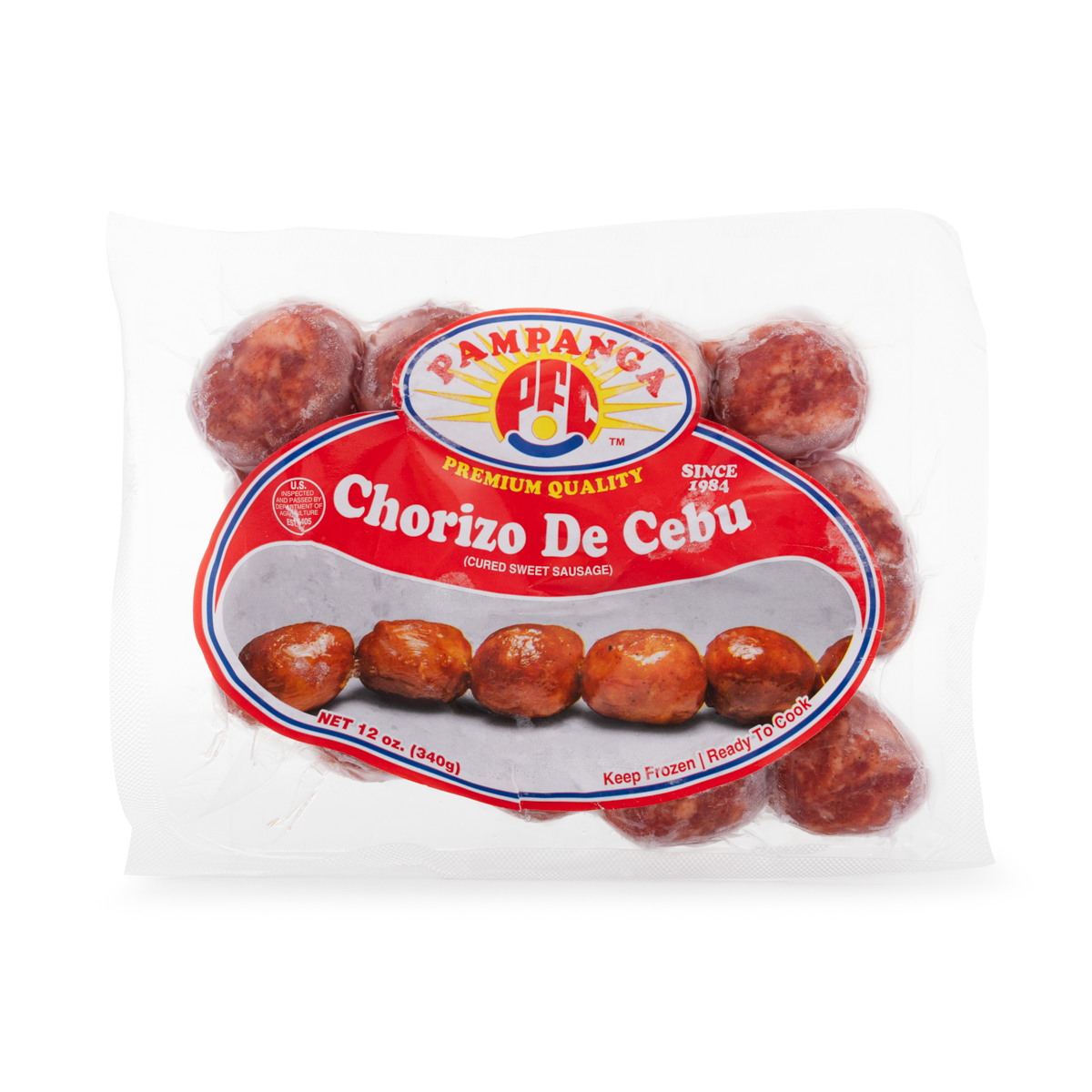 Pampanga Chorizo de Cebu, Frozen 12 oz