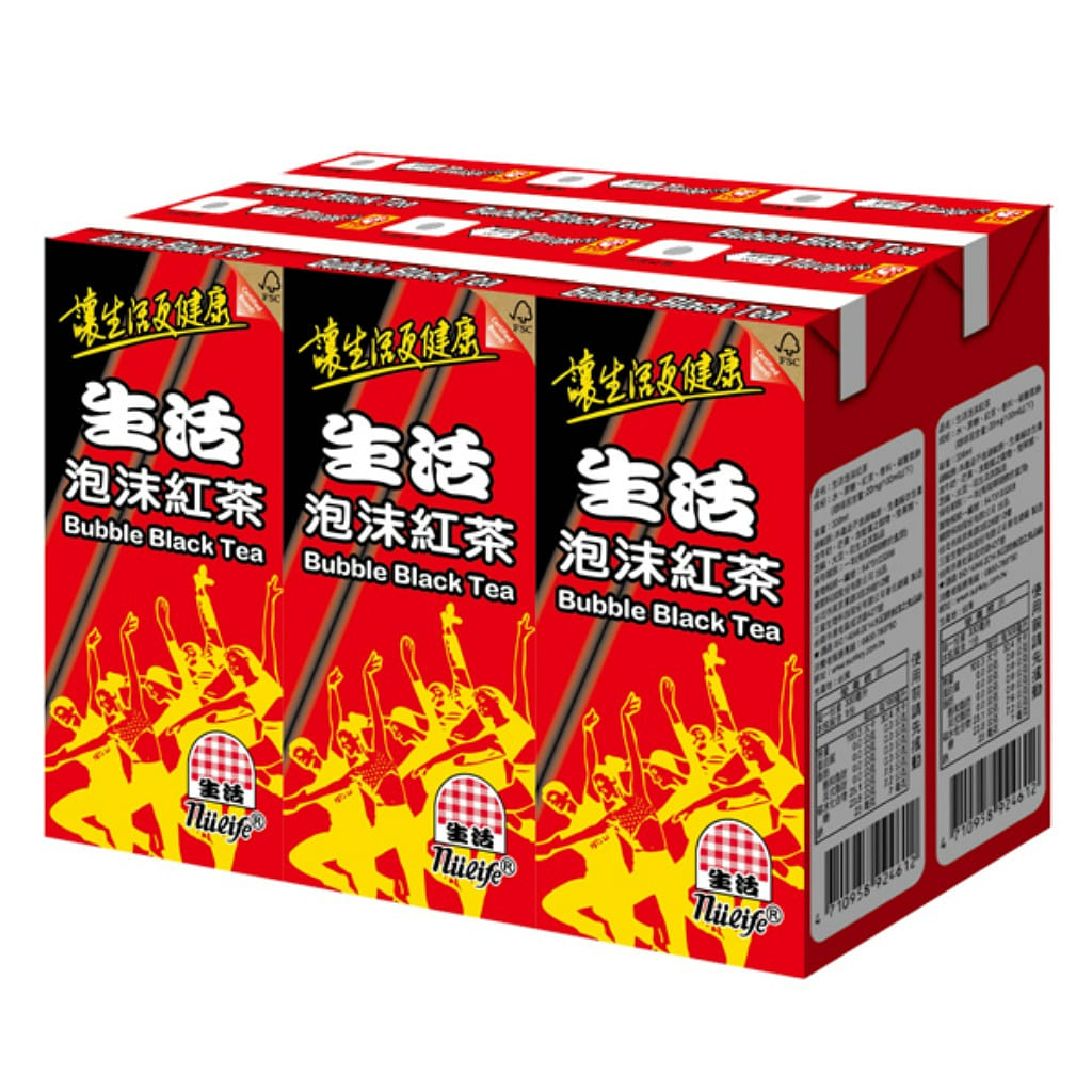 NULIFE BUBBLE BLACK TEA 300 ml*6 boxes