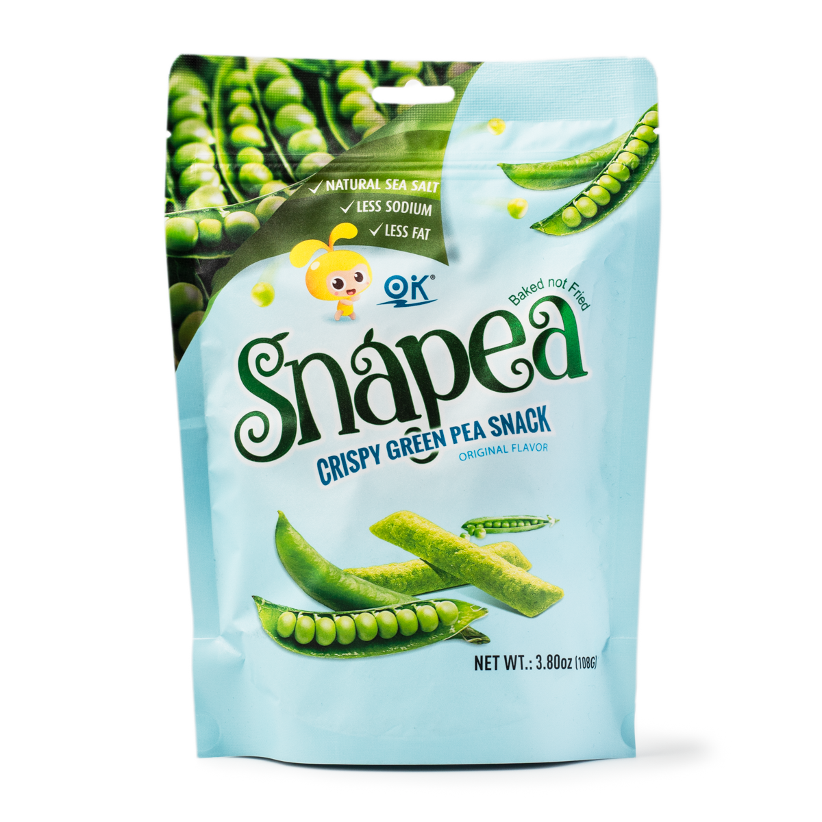 OK Snapea Crispy Green Pea Snacks Baked Not Fried Weee 