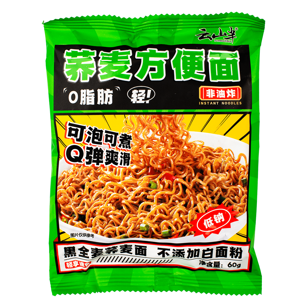 Yunshanban Wheat Instant noodle 60g*10 600 g*18 pack
