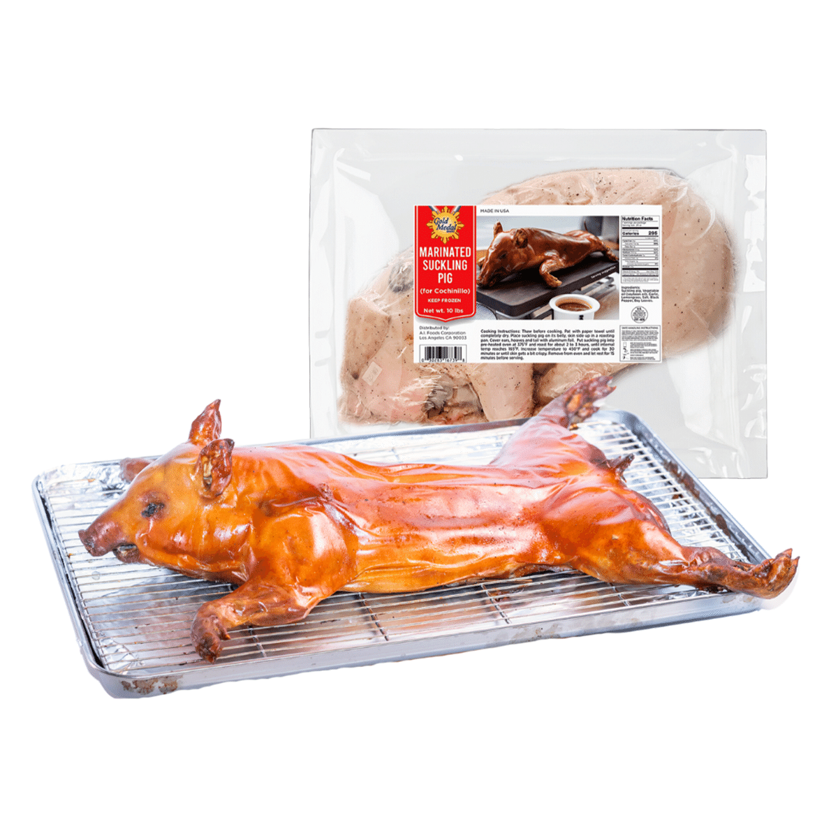 Gold Medal Cochinillo (Marinated Suckling Pig), Frozen 10-13 lb