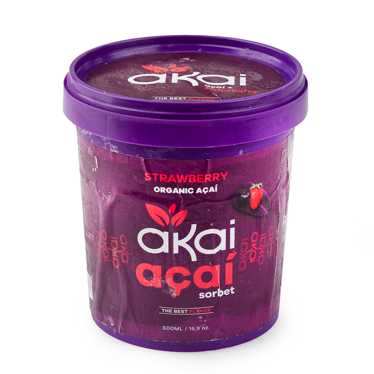 Akai Açaí Ice Cream with Strawberry 500 ml