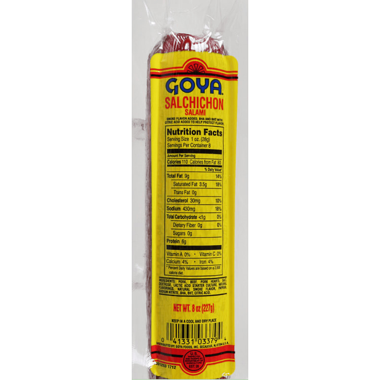 Salchichón Salami Goya 8 onza(s)