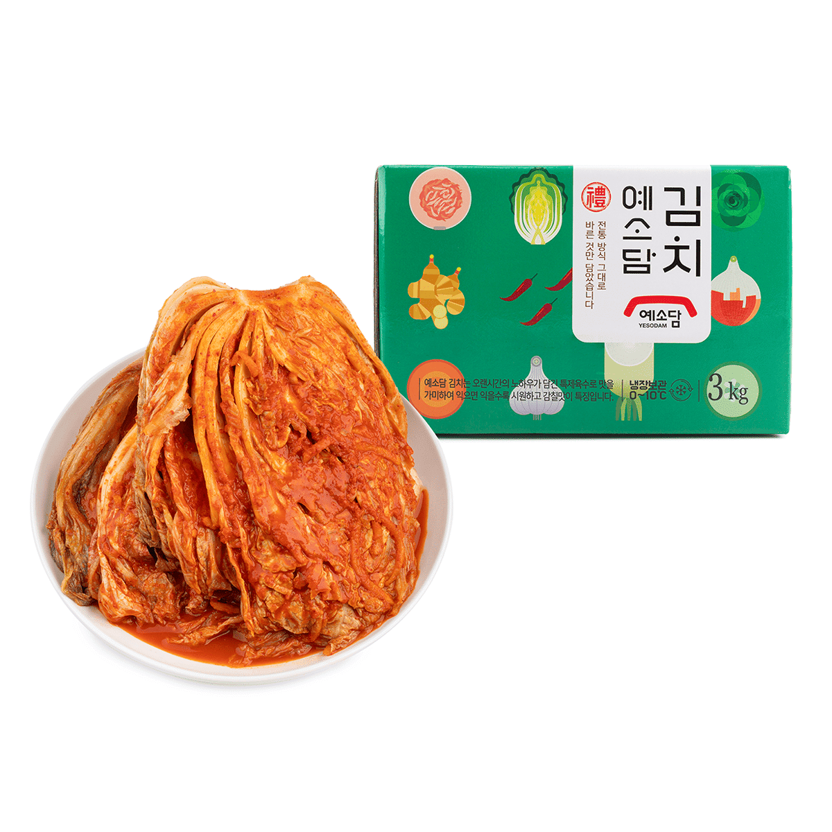 Yesodam Spicy Silbi Kimchi (EXTREMELY SPICY) 3000 g