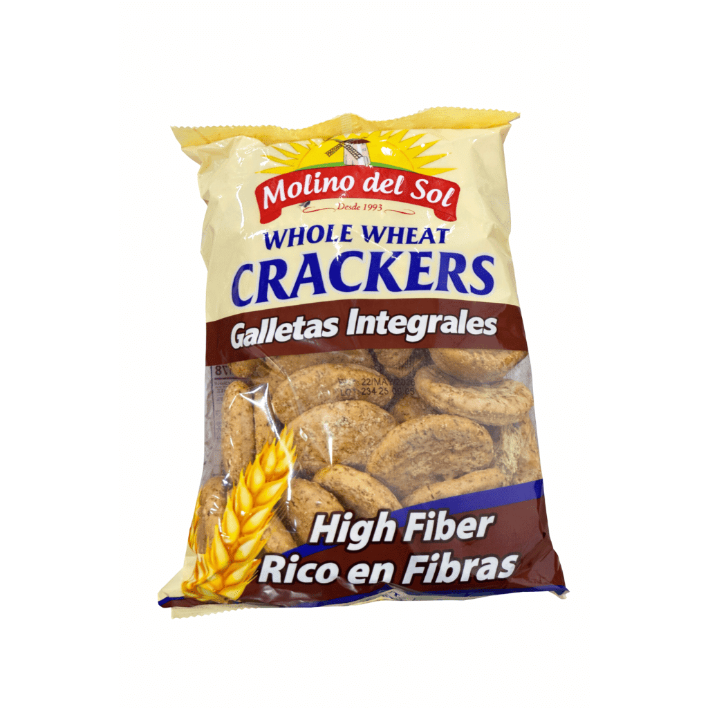 Molino del Sol Biscoitos Integrais Ricos em Fibras 8.18 oz