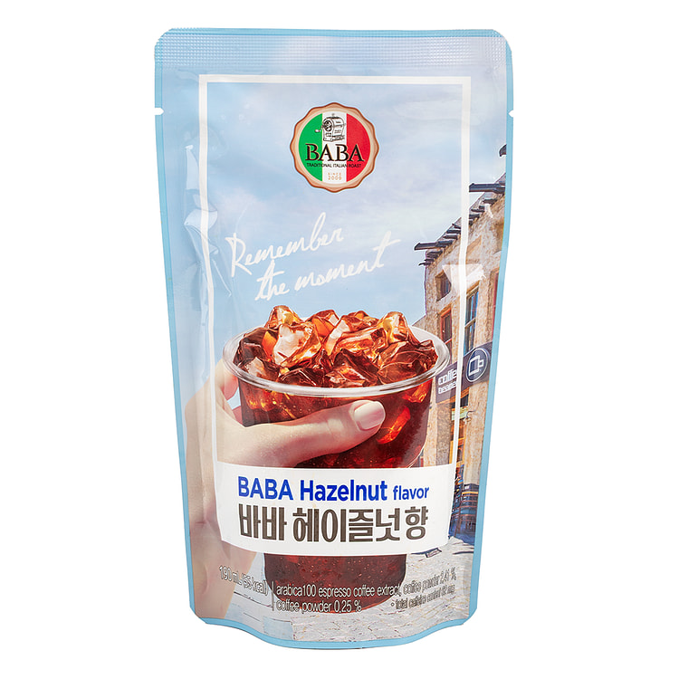 BABA Hazelnut Latte Coffee 190 ml