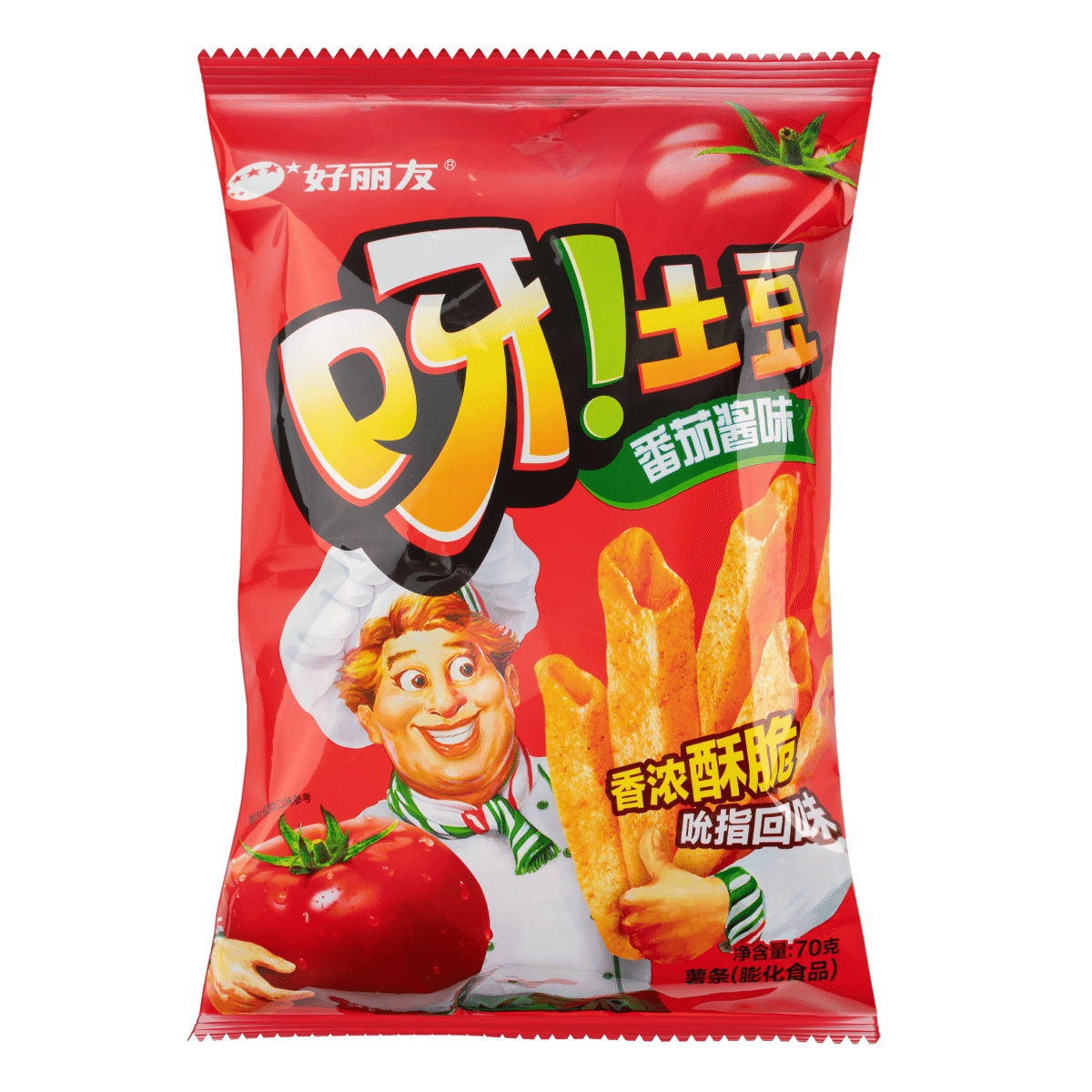 好丽友 呀!土豆 薯条 番茄味 70 克*20 包