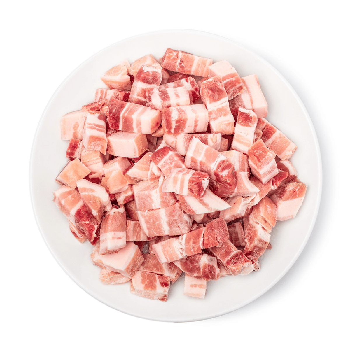 Pork Belly Cubes, Skin-on, Frozen 2 lb