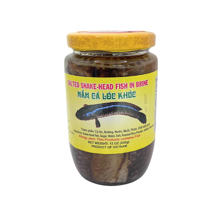Asian Boy Salted Snake-Head Fish in Brine 15 온스