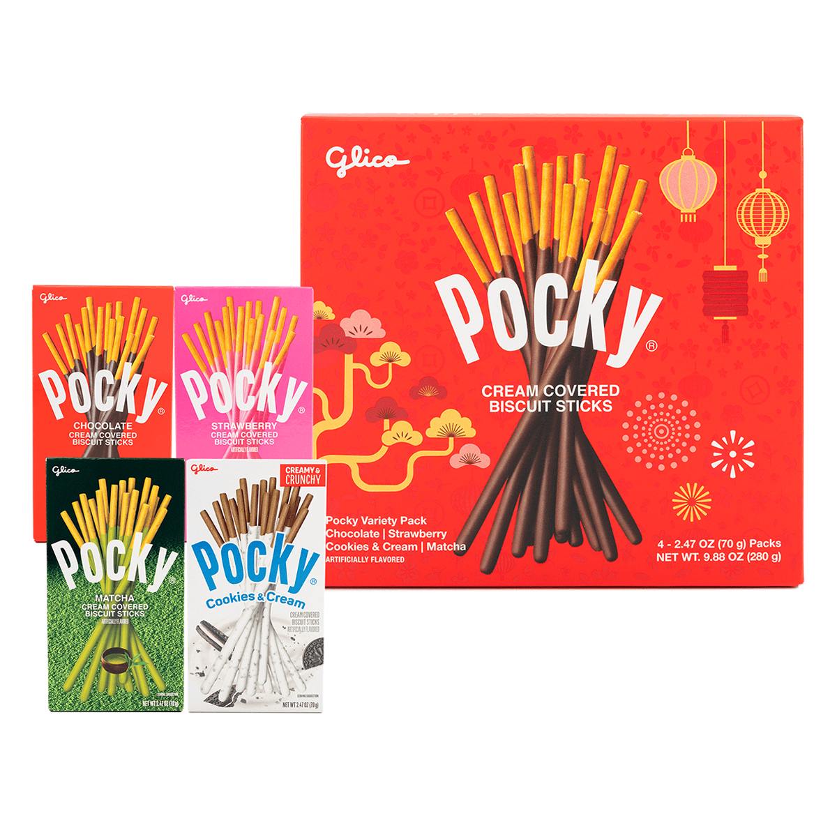 Get Glico Pocky Happy Lunar New Year Variety Pack 9.88 oz