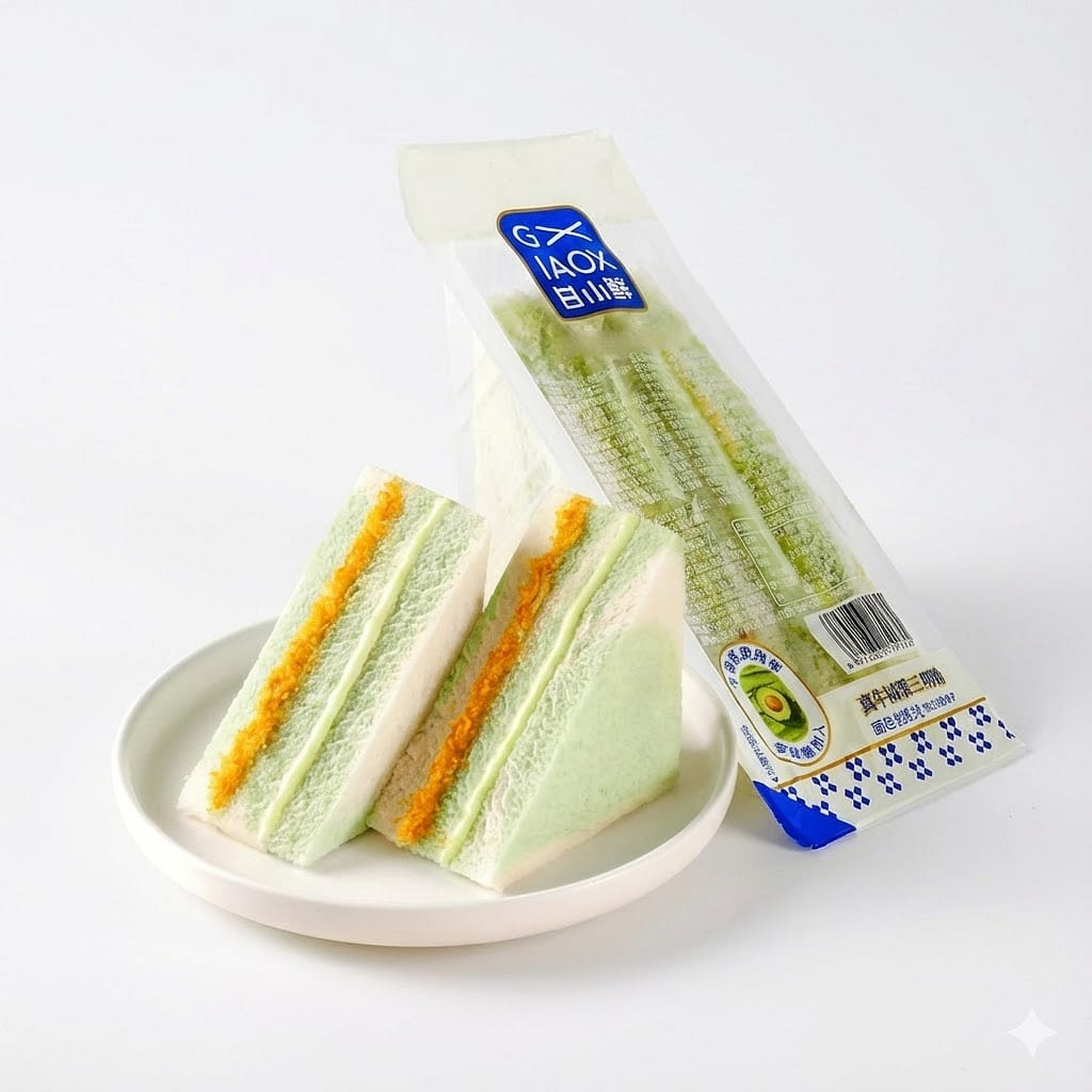 Gan Xiaoxian Real Avocado Sandwich (Avocado Floss Flavor) 70 g