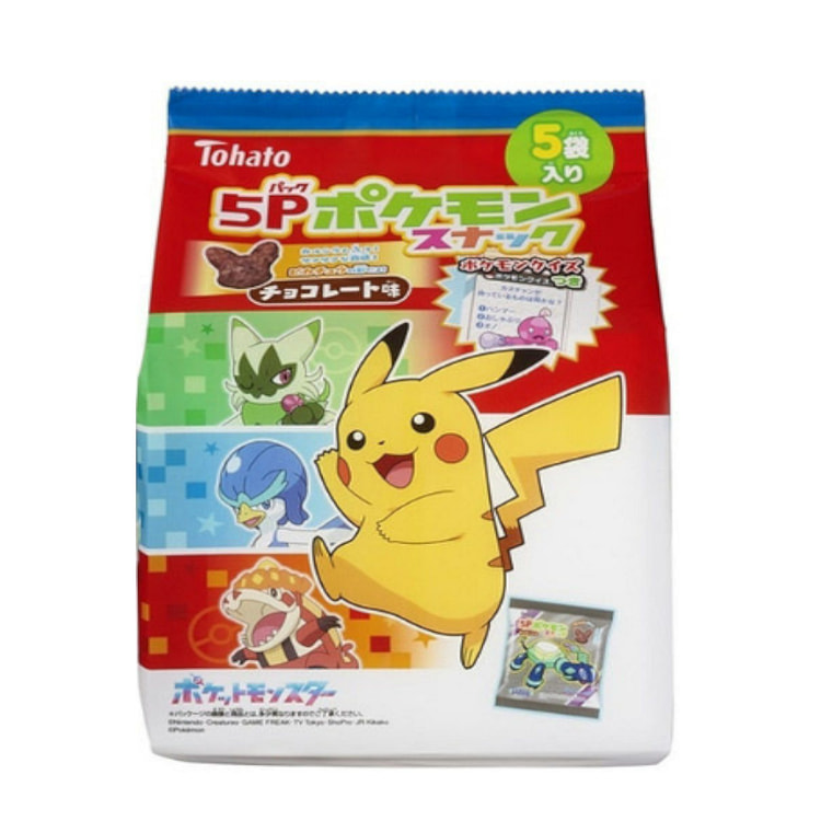 Pokemon Snack Chocolate 5P 80 g