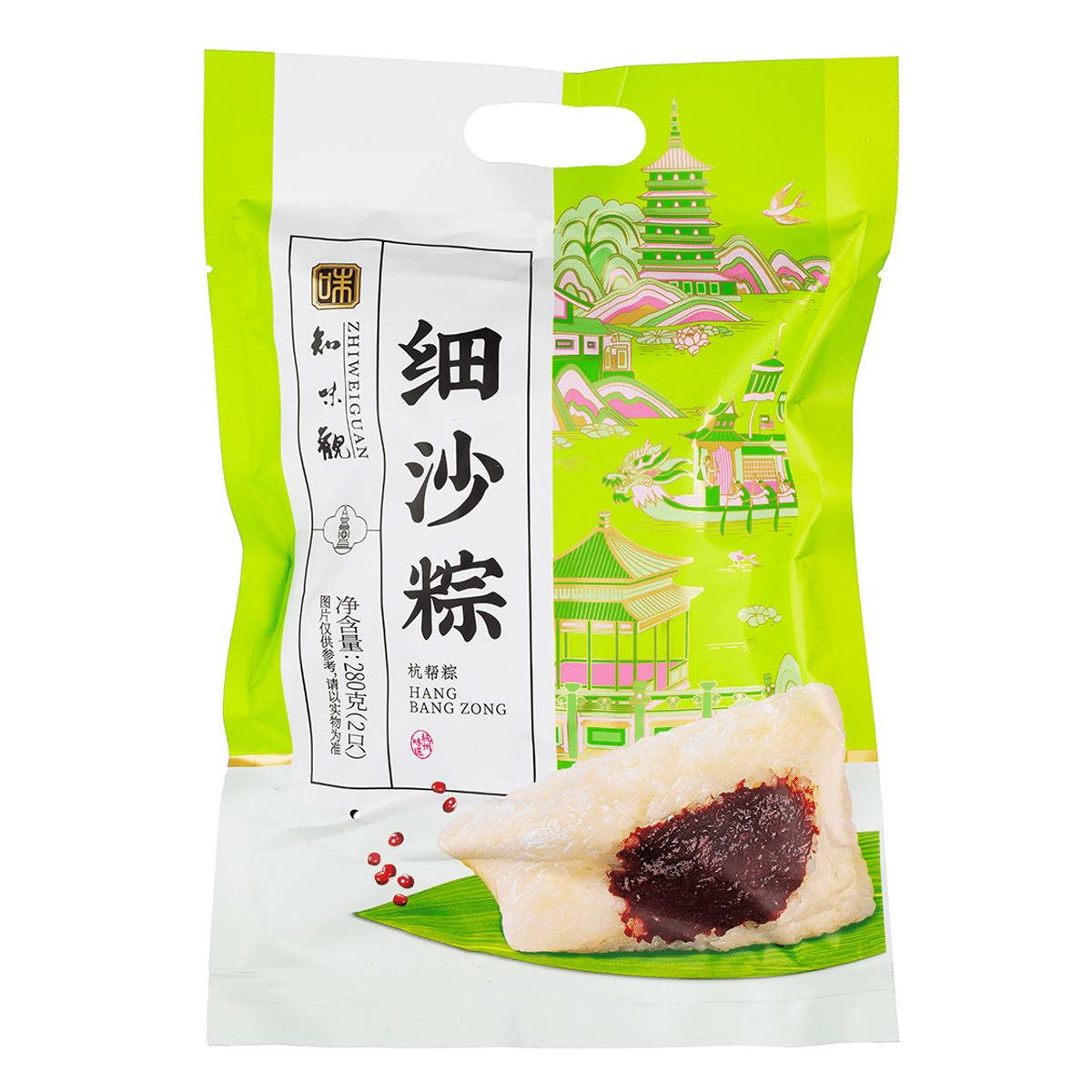 Zhi Wei Guan Bolinhos de Arroz com Pasta de Feijão Vermelho 280 g