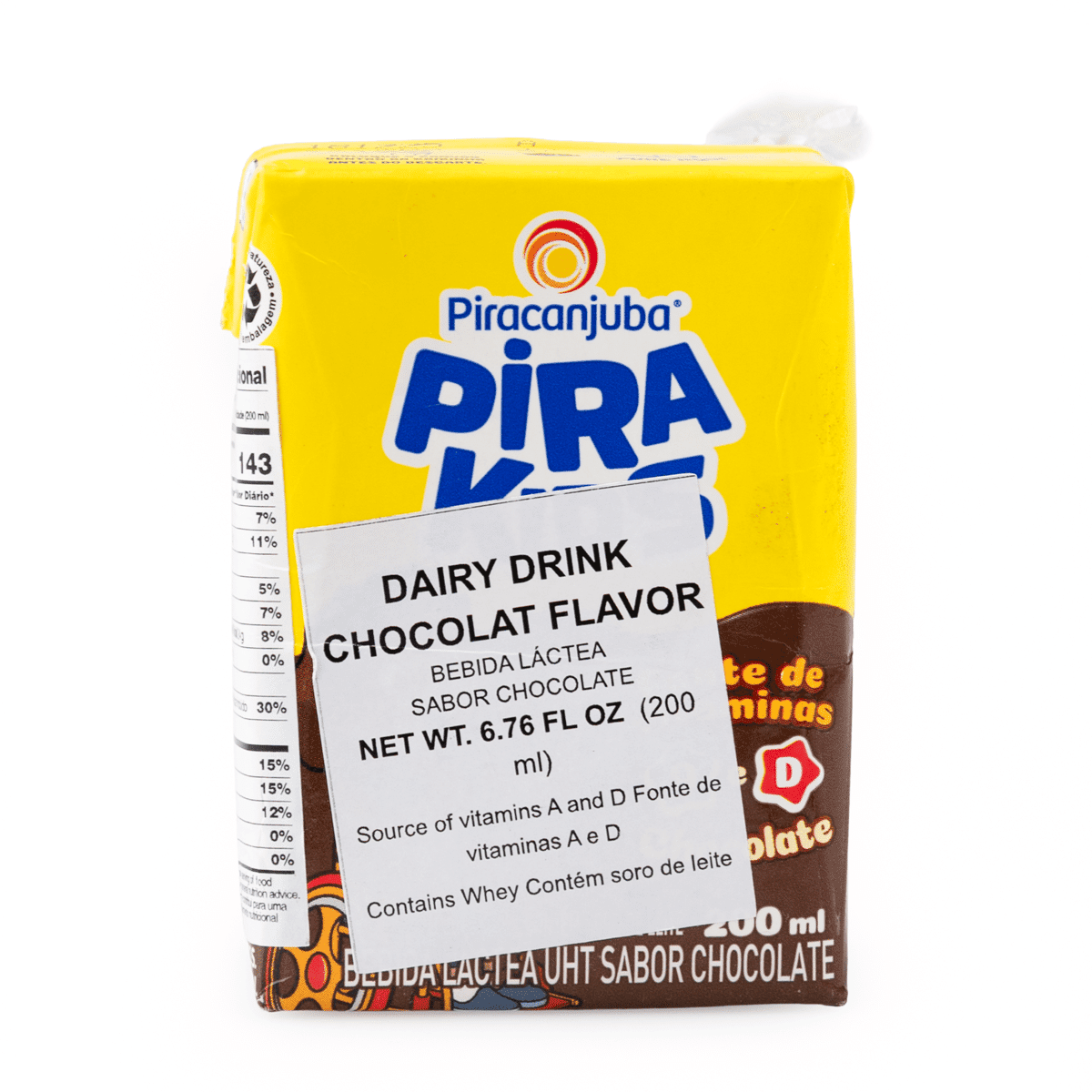 Bebida Lactea Pirakids Sabor Chocolate 200 ml