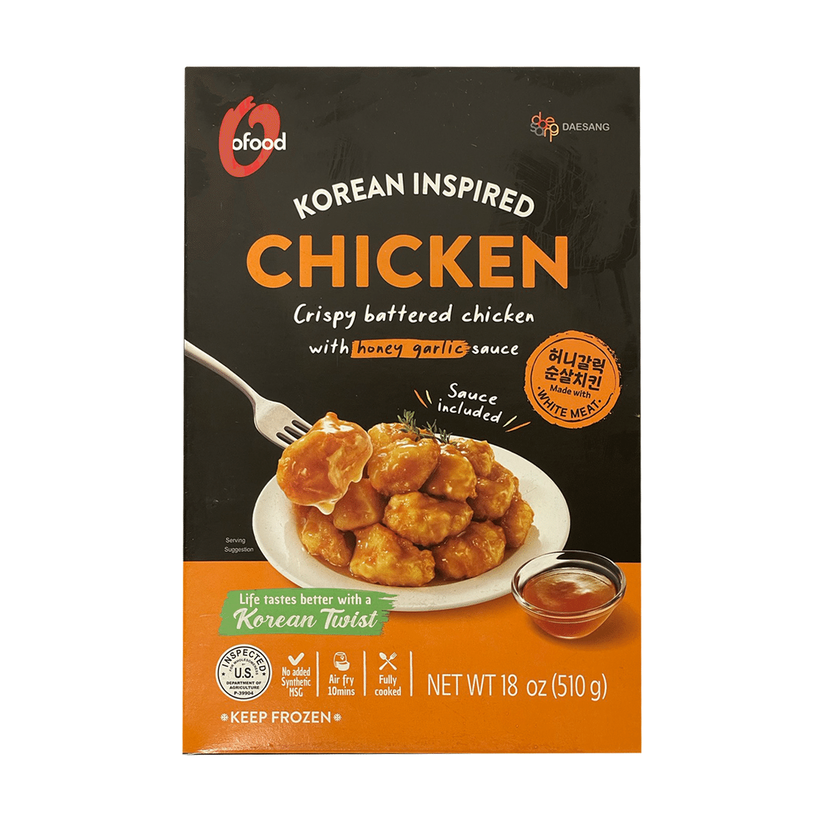 Chung Jung One Crispy Battered Chicken with Honey Garlic Sauce 18 oz