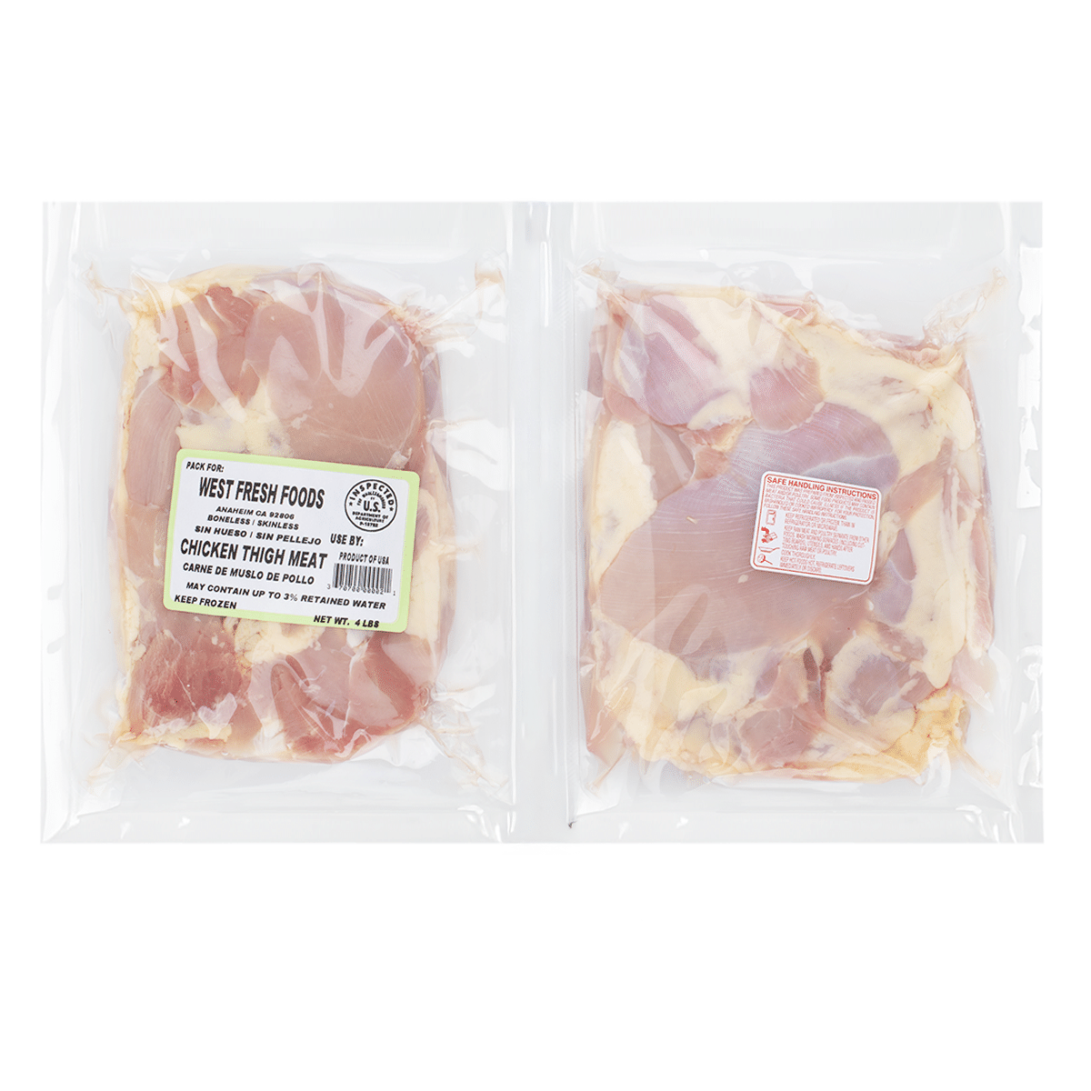 Coxa de frango desossada, Congelada 4 lb